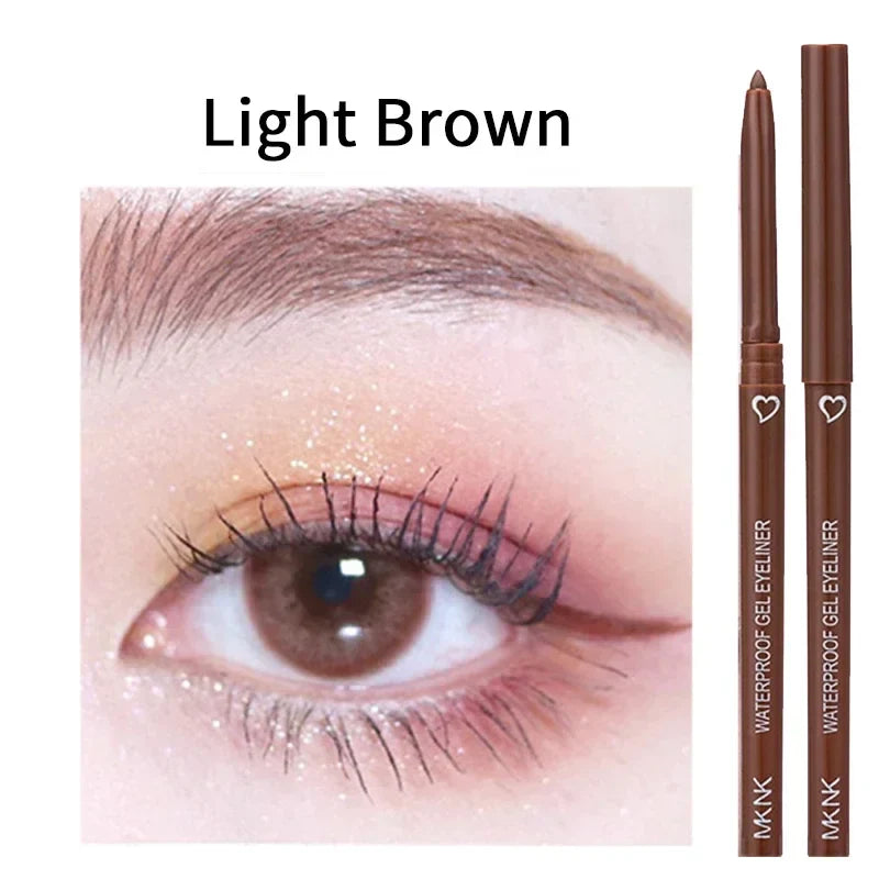 Rynx | Waterproof Eyeliner Gel Pencil Blue Brown Eyeliner Gentle Soft Easy to Wear Matte Concealer Pencil Long-lasting Eye Makeup Cosmetics