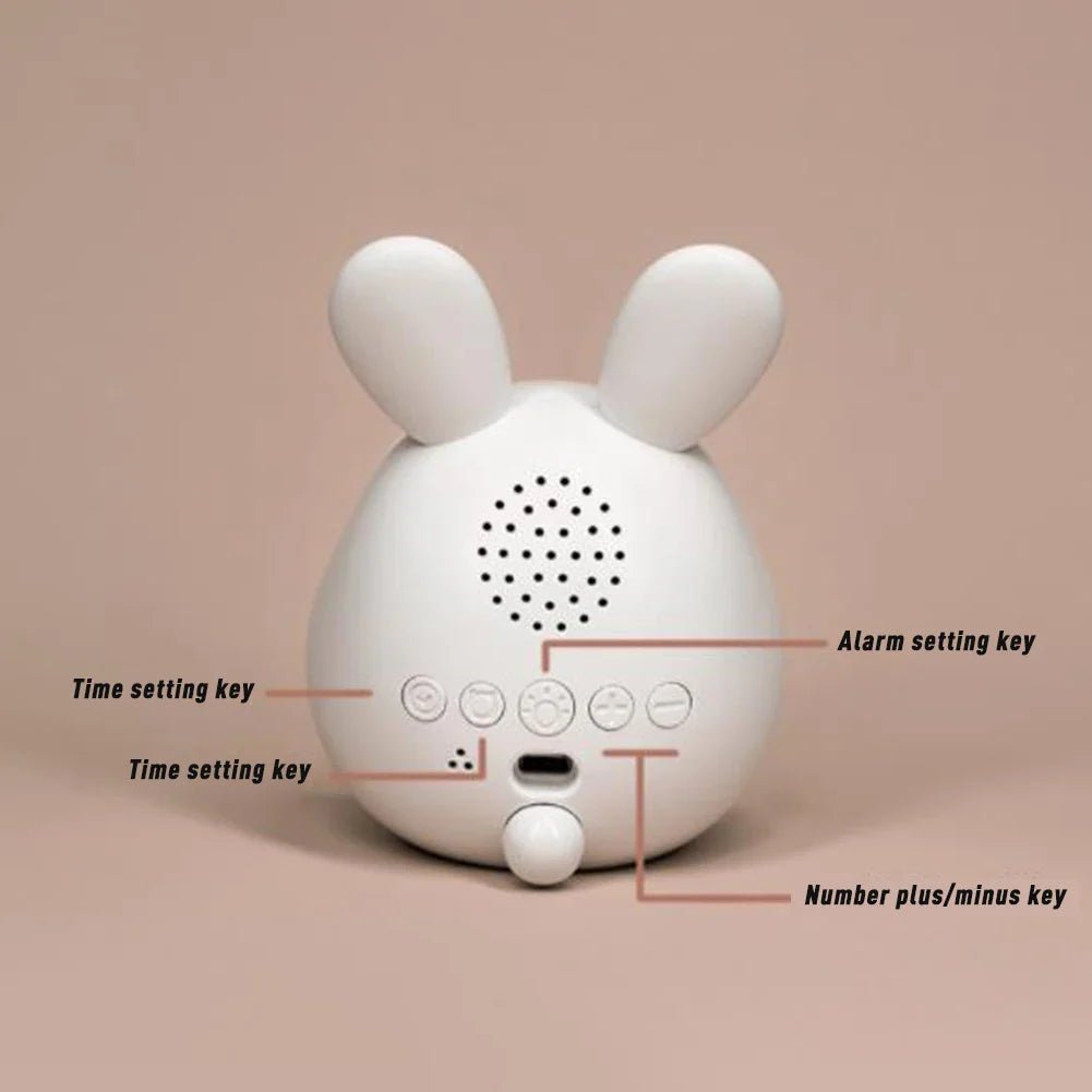 Lisslune | WakkerKonijn – Kids alarm clock with LED night light and playful rabbit design