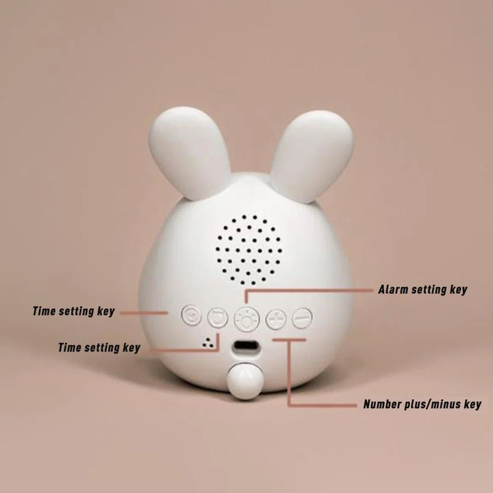 Lisslune | WakkerKonijn – Kids alarm clock with LED night light and playful rabbit design