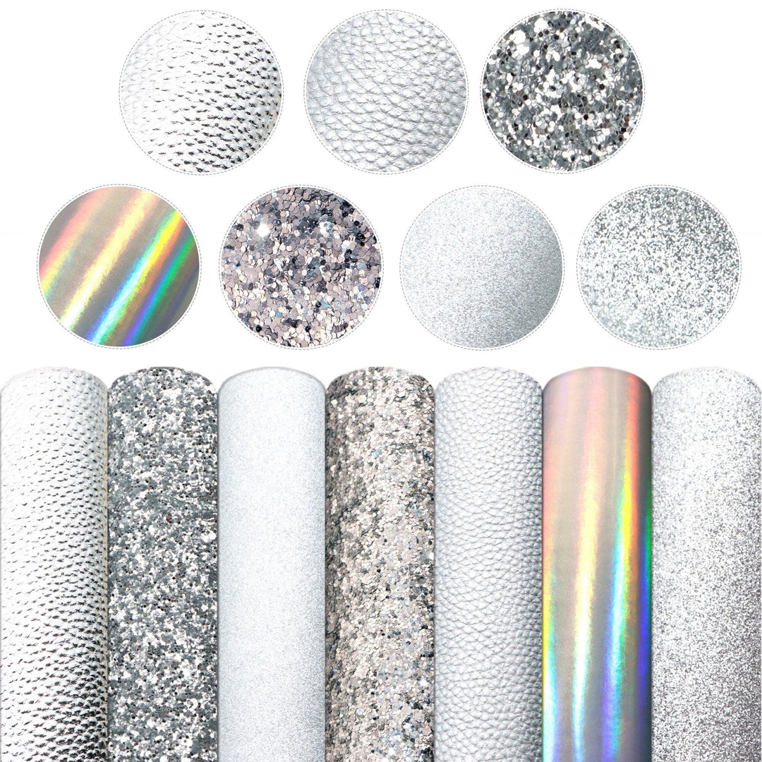 Lisslune | Elegant fish scale dot faux leather craft kit for creative projects