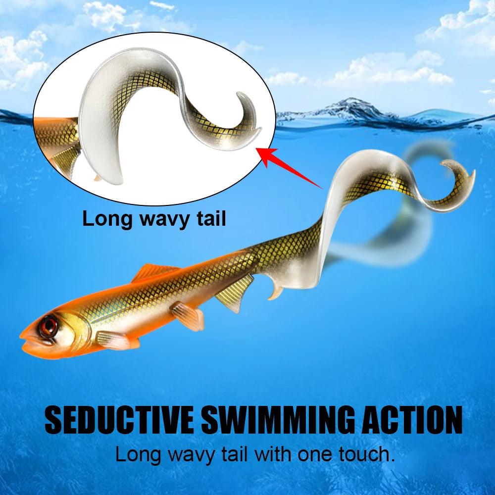 Lisslune | Eel-Inspired Trophy Pike Firebomb Swimbait - Premium Fishing Lure