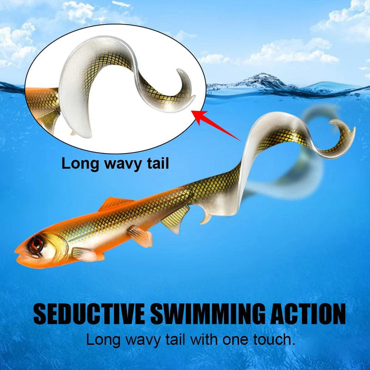 Lisslune | Eel-Inspired Trophy Pike Firebomb Swimbait - Premium Fishing Lure