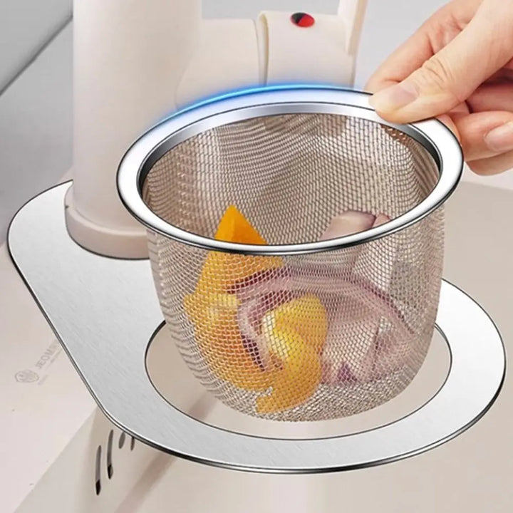 Lisslune | Stainless Steel Sink Organizer Drain Basket