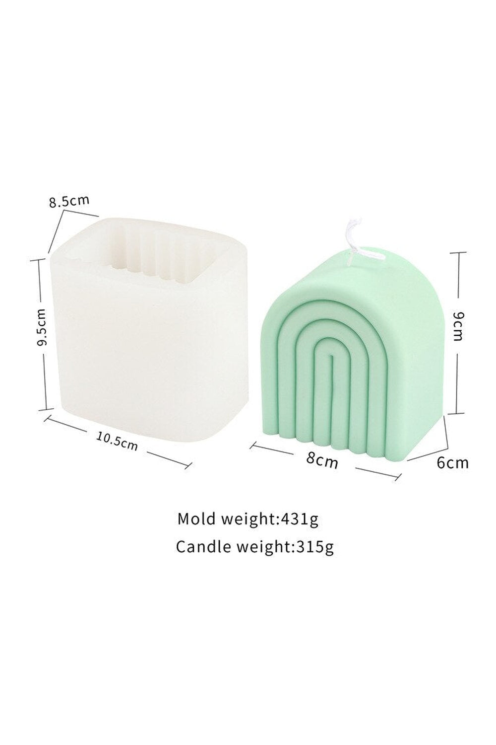 Lisslune | Fan Candle Shape