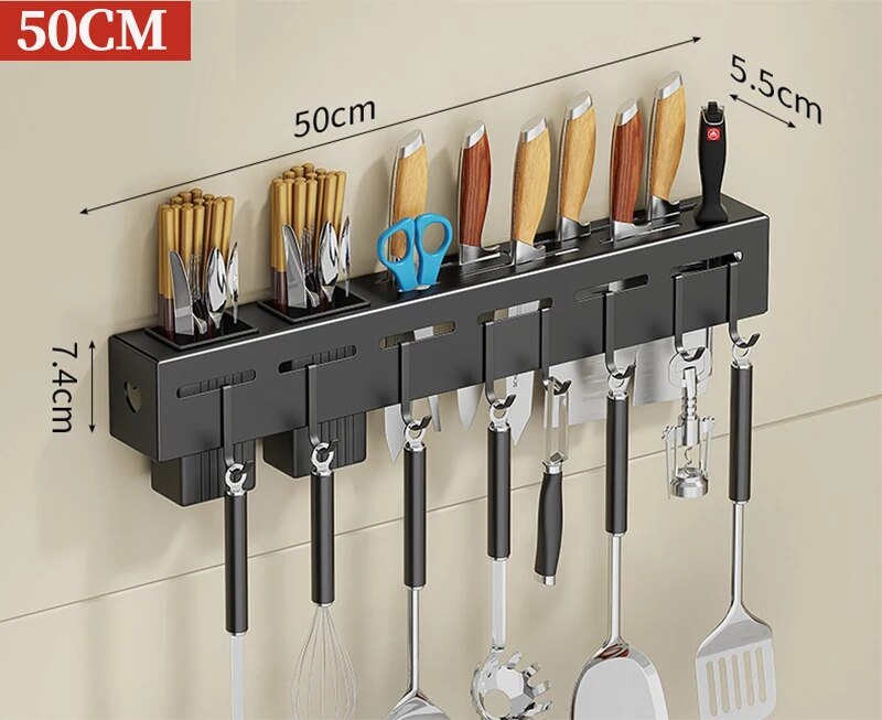 Lisslune | Modern Wall-Mounted Kitchen Organizer Tool Station
