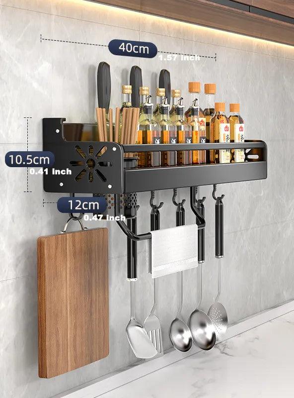 Lisslune | Elegant Wave Design Spice Organizer - Contemporary Kitchen Storage Solution