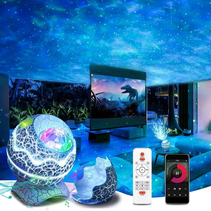 Lisslune | GalaxyGlow – Star projector with Bluetooth speaker and colorful light effects