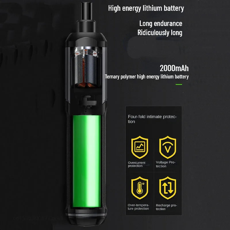Lisslune | Mini Cordless Rechargeable Electrical Screwdriver Drill Tool Set