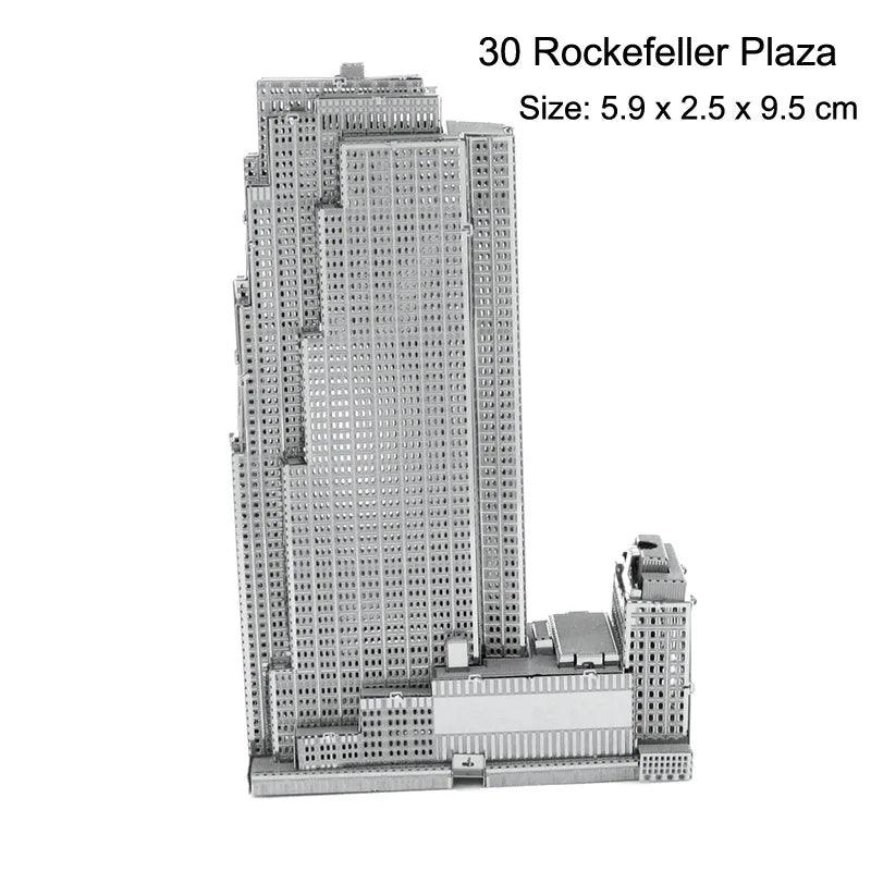 Lisslune | Global Landmark 3D Metal Puzzle Set: Construct and Explore Iconic Structures