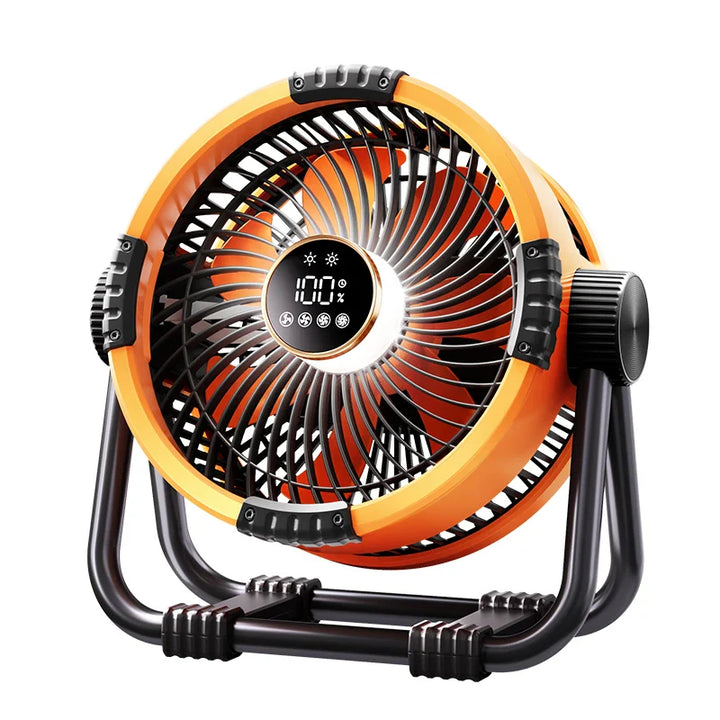Lisslune | Camping Fan with 20000mAh Battery, LED Light & Remote Control – WindMate