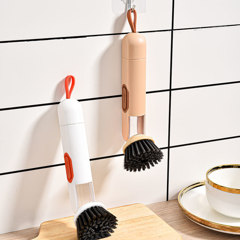 Lisslune | Dish Scrubber Soap Dispenser Brush