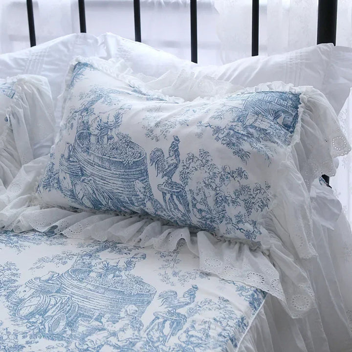 Rynx Romantic Princess Pillowcase Ruffle Lace Pillowcase Home Wedding Decoration Bedding Pillow Covers Pillowcase Body Pillowcase