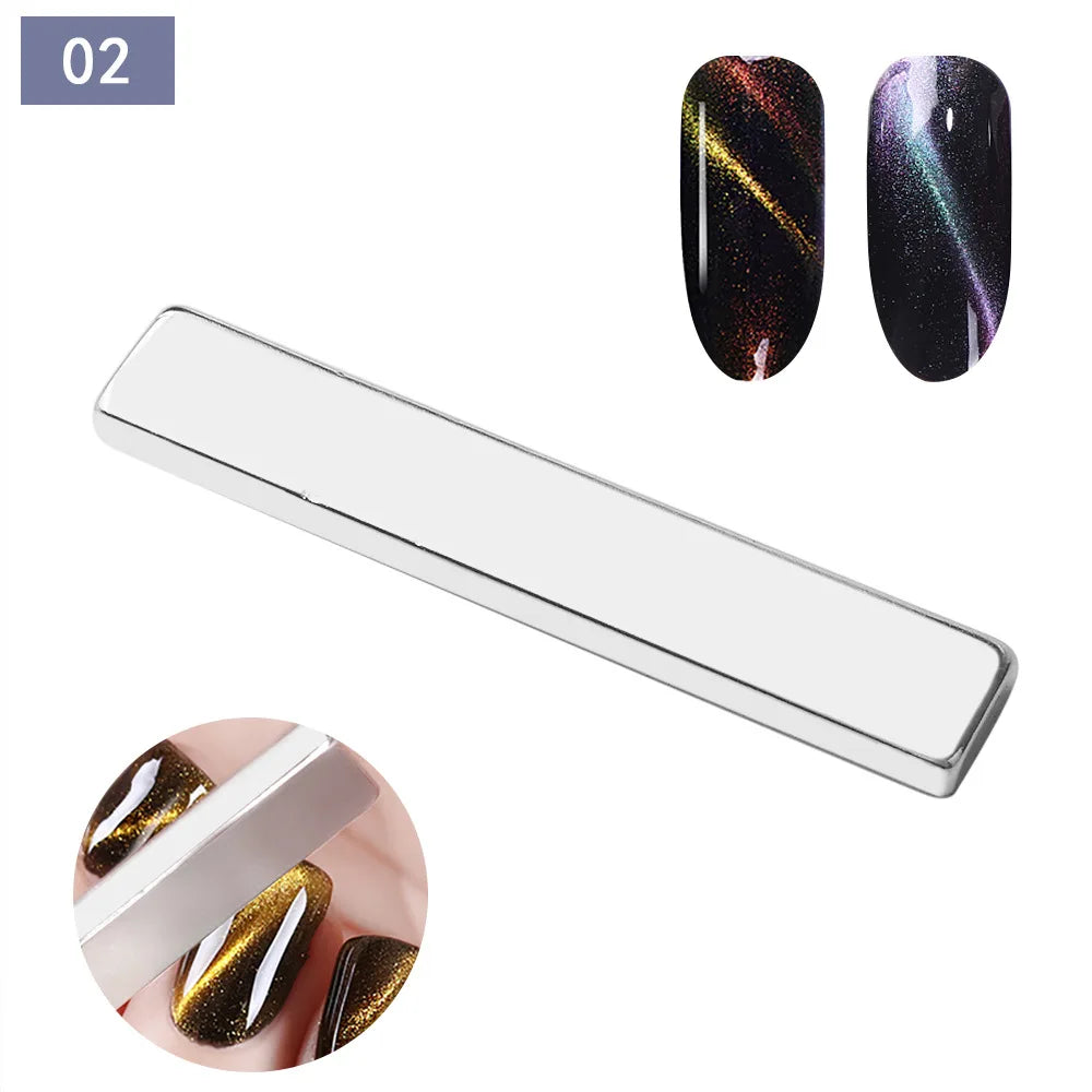 Rynx | Super Strong Thick Strip Magnet Cat Eyes Magnet for Nail Gel Polish 3D Line Strip Effect French Multi-Function Magnet Pen Tools