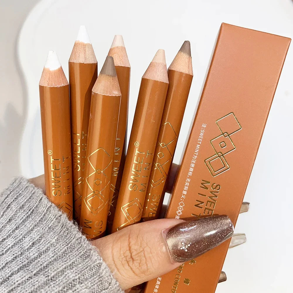 Rynx | Double-ended face highlighter contour stick long-lasting brightening 3D nose shadow sculpting stick concealer corrector stick cosmetics