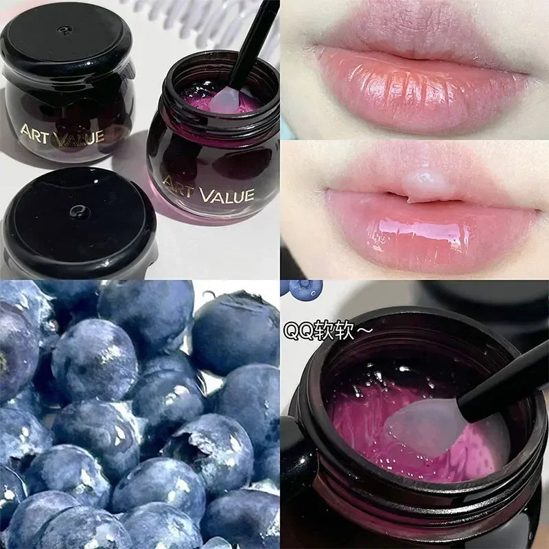 Rynx | Fruit Lip Oil Fade Lip Line Moisturizing Anti-Wrinkle Lip Care Mask Anti-Crack Smooth Sleep Lipstick Base Korea Cosmetics