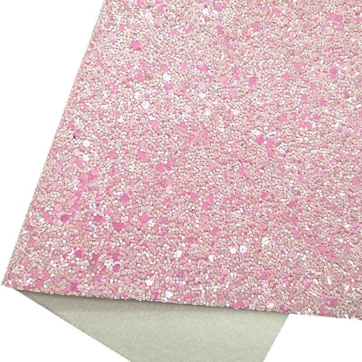 Lisslune | Floral embossed synthetic leather crafting sheet for elegant DIY projects