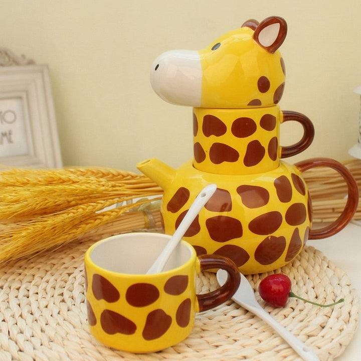 Lisslune | Giraffe Mug Teapot Set