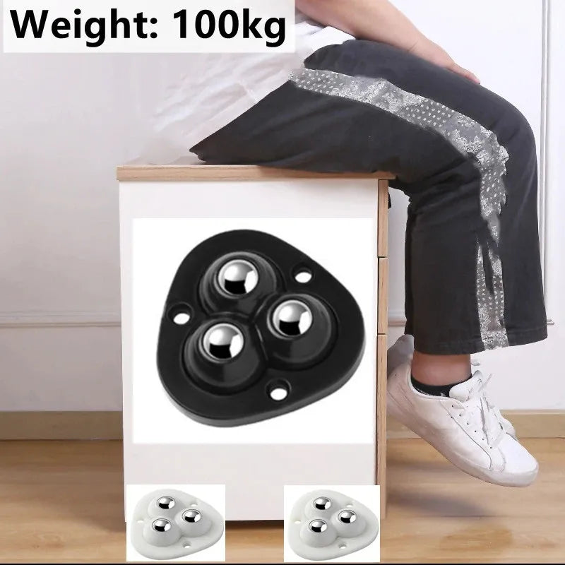 Lisslune | Self-Adhesive Full Rotating Furniture Mover Wheel Rollers