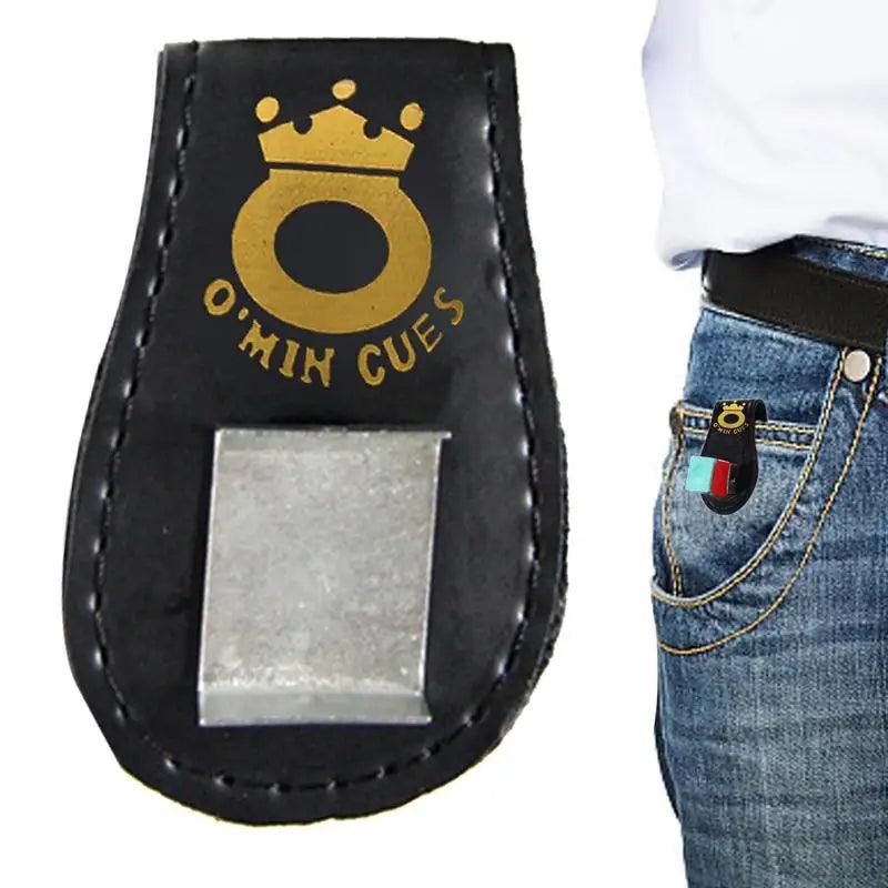 Lisslune | Magnetic Clip-On Pool Cue Chalk Holder with Secure Closure