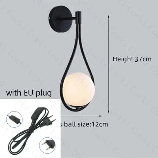 Lisslune | Drop Luxury Glass Balls Wall Lamp