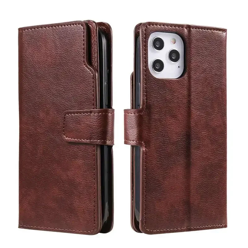 Lisslune | Foldable iPhone Leather Case with Card Slots