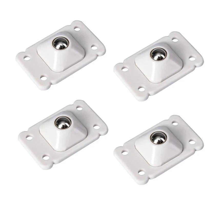 Lisslune | Set of 4 Locking Casters 360° Swivel Wheels for Effortless Movement of Cans and Bins