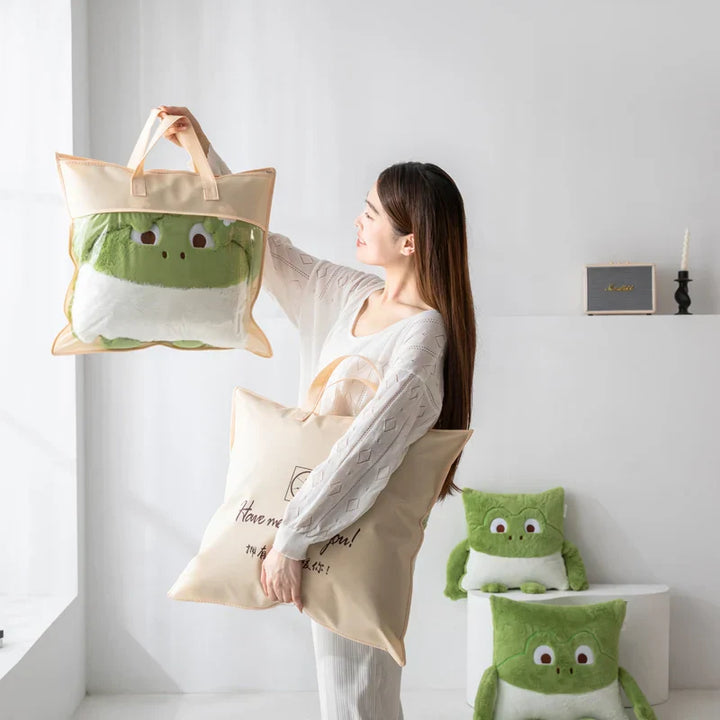 Lisslune | Cozy Dreams Mini Monster Quilted Pillow Blanket