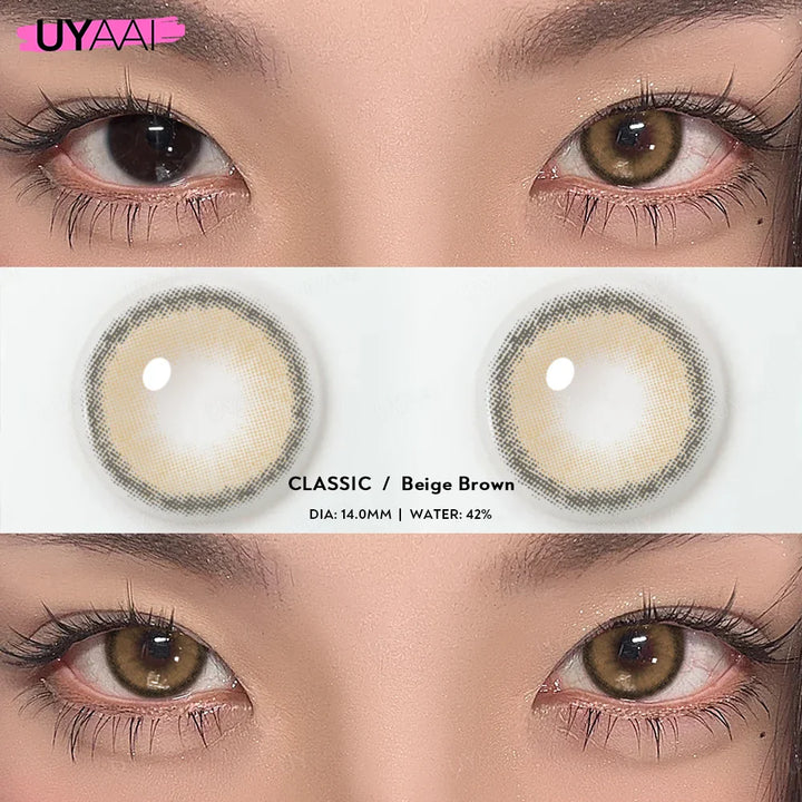 Rynx | 0~600 Myopia Natural Brown Colored Contact Lenses Gray Colored Lenses with Diopters Optical Lenses for Women Free Shipping