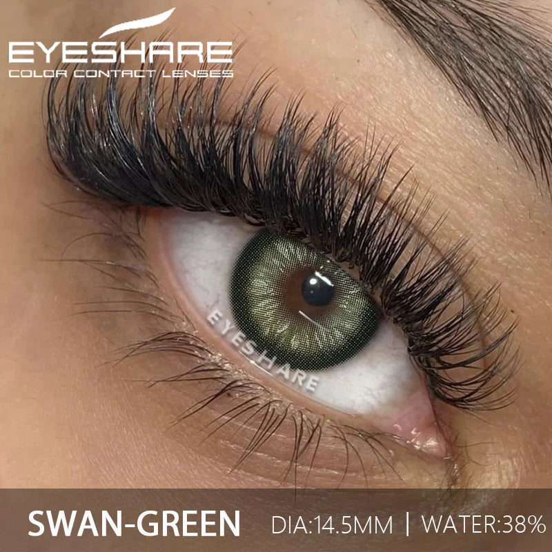 Rynx | 1 Pair Fashion Color Contact Lenses for Eyes Blue Eye Contact Lenses Cosmetic Green Contacts Annual Brown Eye Lens Gray Lenses