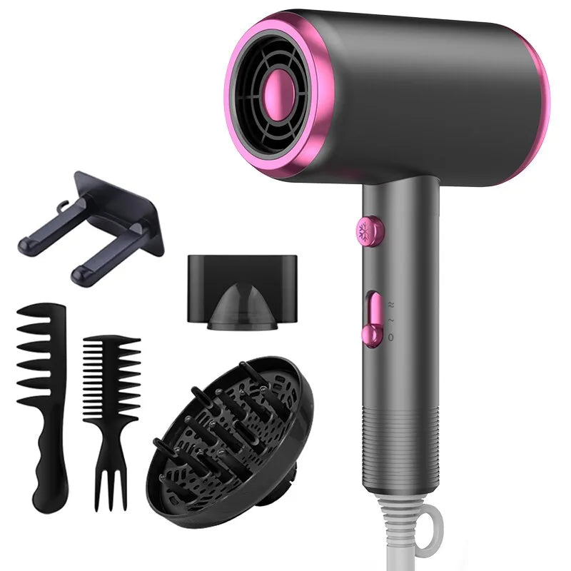 Lisslune | AirGlide | Hair Dryer with Ionic Diffuser | Portable and Safe