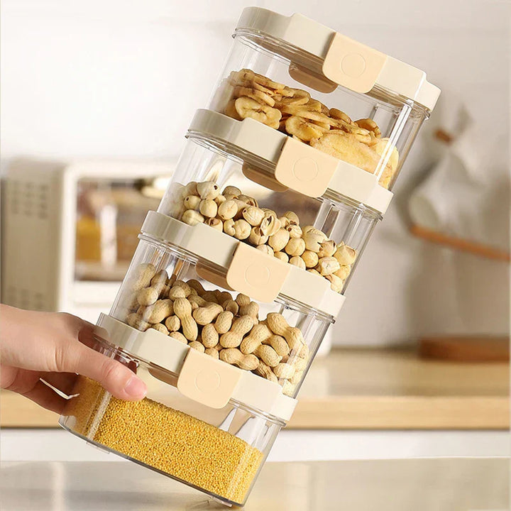 Lisslune | Stackable Transparent Snap-Lock Storage Box