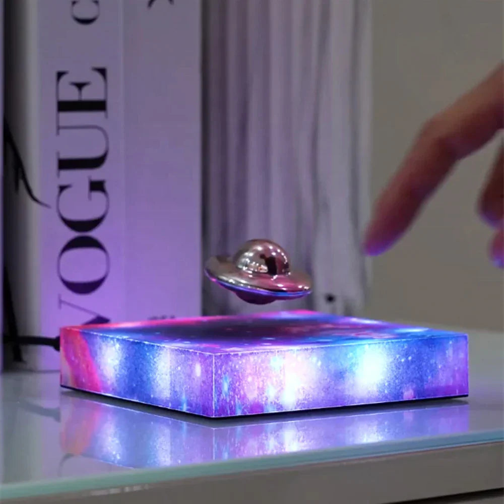 Lisslune | Magnetic Levitating Spaceship Rotating LED Night Lamp