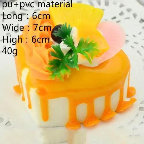 Lisslune | Realistic Faux Fruit Cake Display Model for Home Decor and Photography - 1 Piece Artificial Dessert Prop