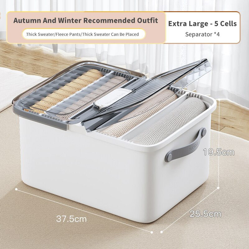 Lisslune | Compact Efficient Storage Clothes Organizer Box