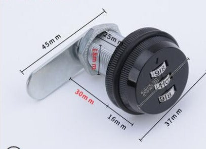 Lisslune | 3-Digit Mechanical Password Cabinet Lock