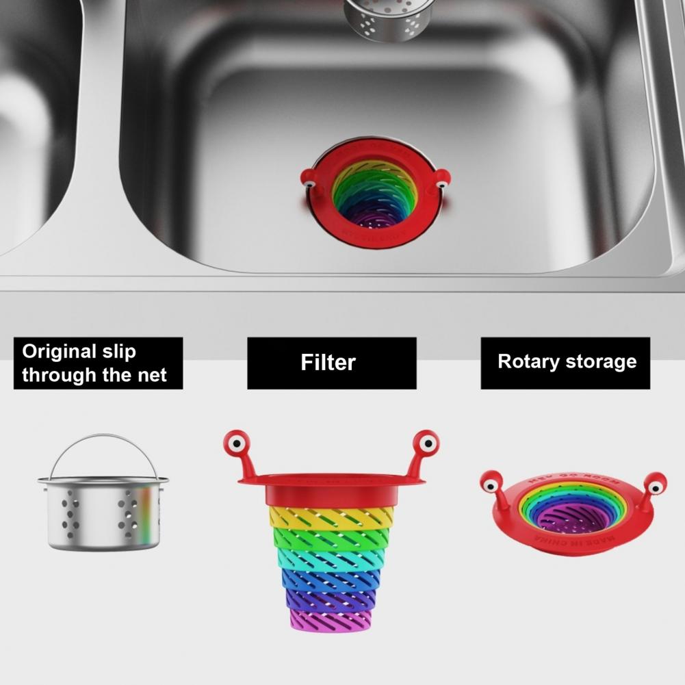 Lisslune | Little Monster Colorful Foldable Sink Strainer Basket