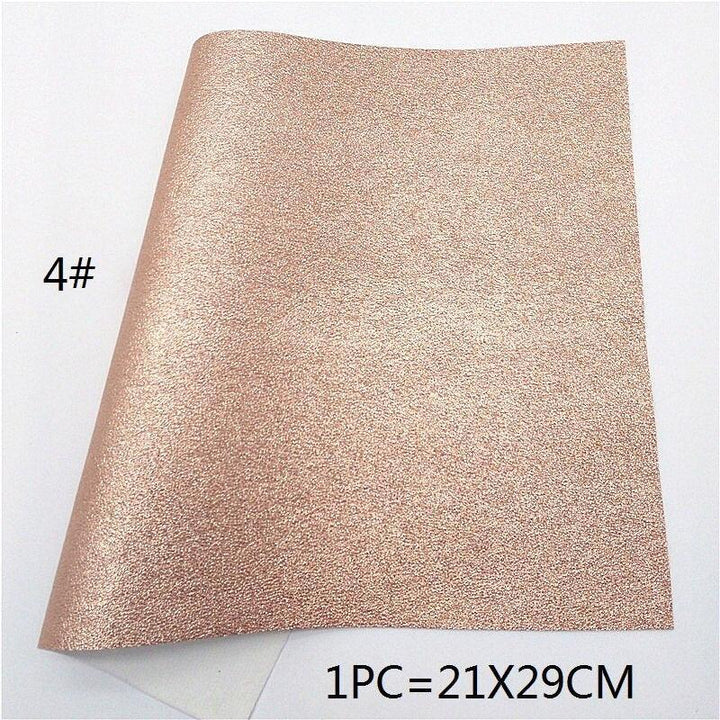 Lisslune | Sparkling Rose Gold Glitter Leather Craft Sheet - Transform Your DIY Projects with Elegance