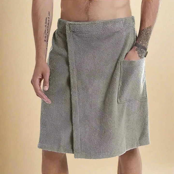 Lisslune | PORTABLE BATH TOWEL ROBE – Soft & versatile bath towel with pockets for sauna, beach & fitness