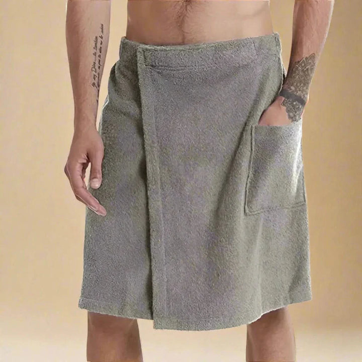 Lisslune | PORTABLE BATH TOWEL ROBE – Soft & versatile bath towel with pockets for sauna, beach & fitness