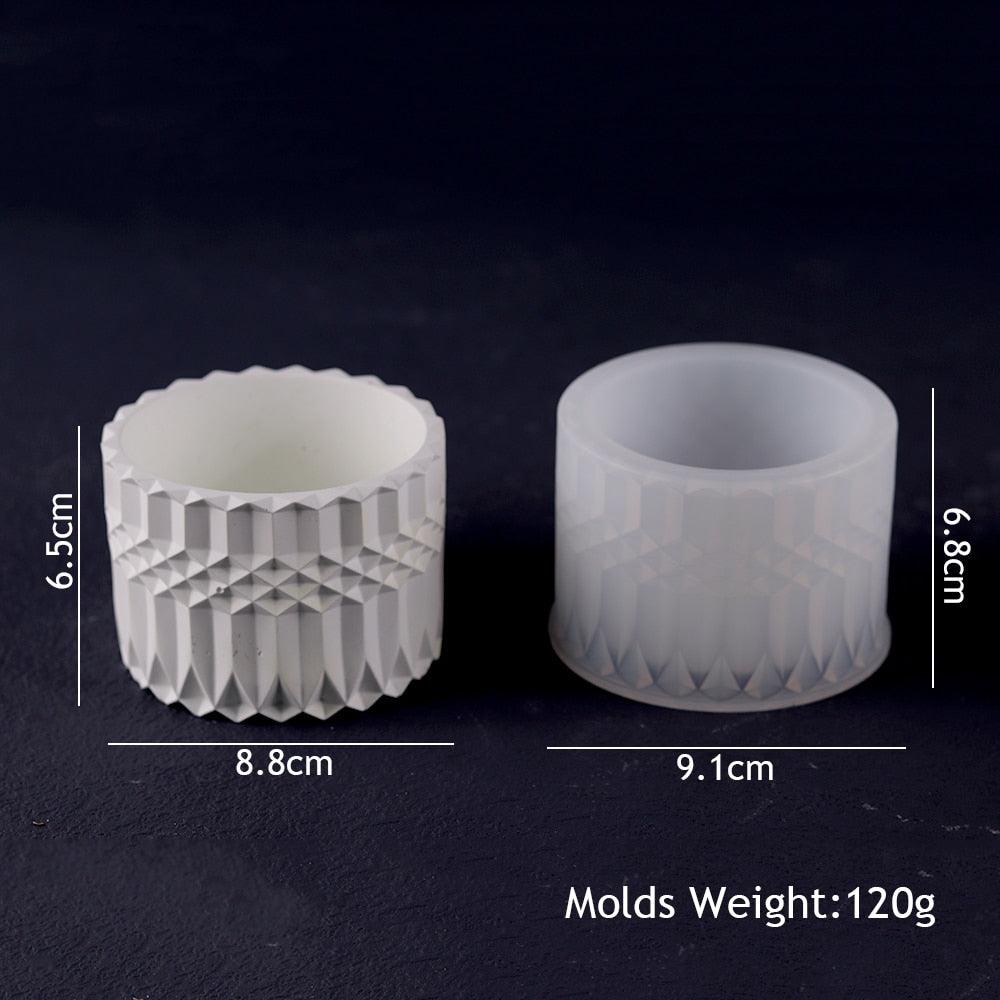 Lisslune | Round Silicone Molds for Creative Candle Holders and Stylish Plant Pots: Elevate Your Home Decor Projects