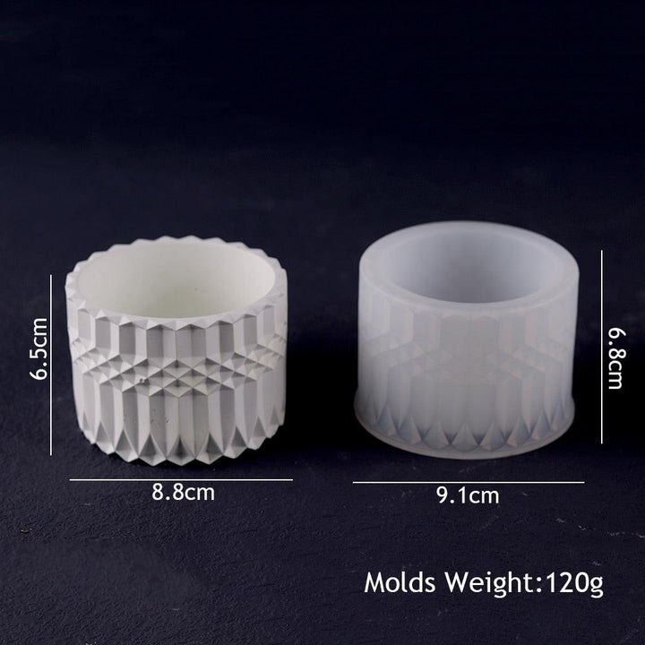 Lisslune | Round Silicone Molds for Creative Candle Holders and Stylish Plant Pots: Elevate Your Home Decor Projects