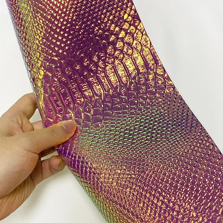 Lisslune | Iridescent Dragon Scale Leather for enchanting DIY creations