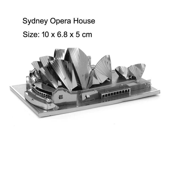 Lisslune | Global Landmark 3D Metal Puzzle Set: Construct and Explore Iconic Structures