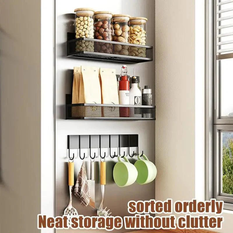Lisslune | Magnetic Spice and Towel Holder for Kitchen Organization