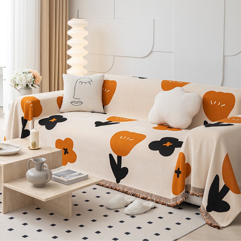 Lisslune | Floral Blossom Non-Slip Modern Sofa Cover