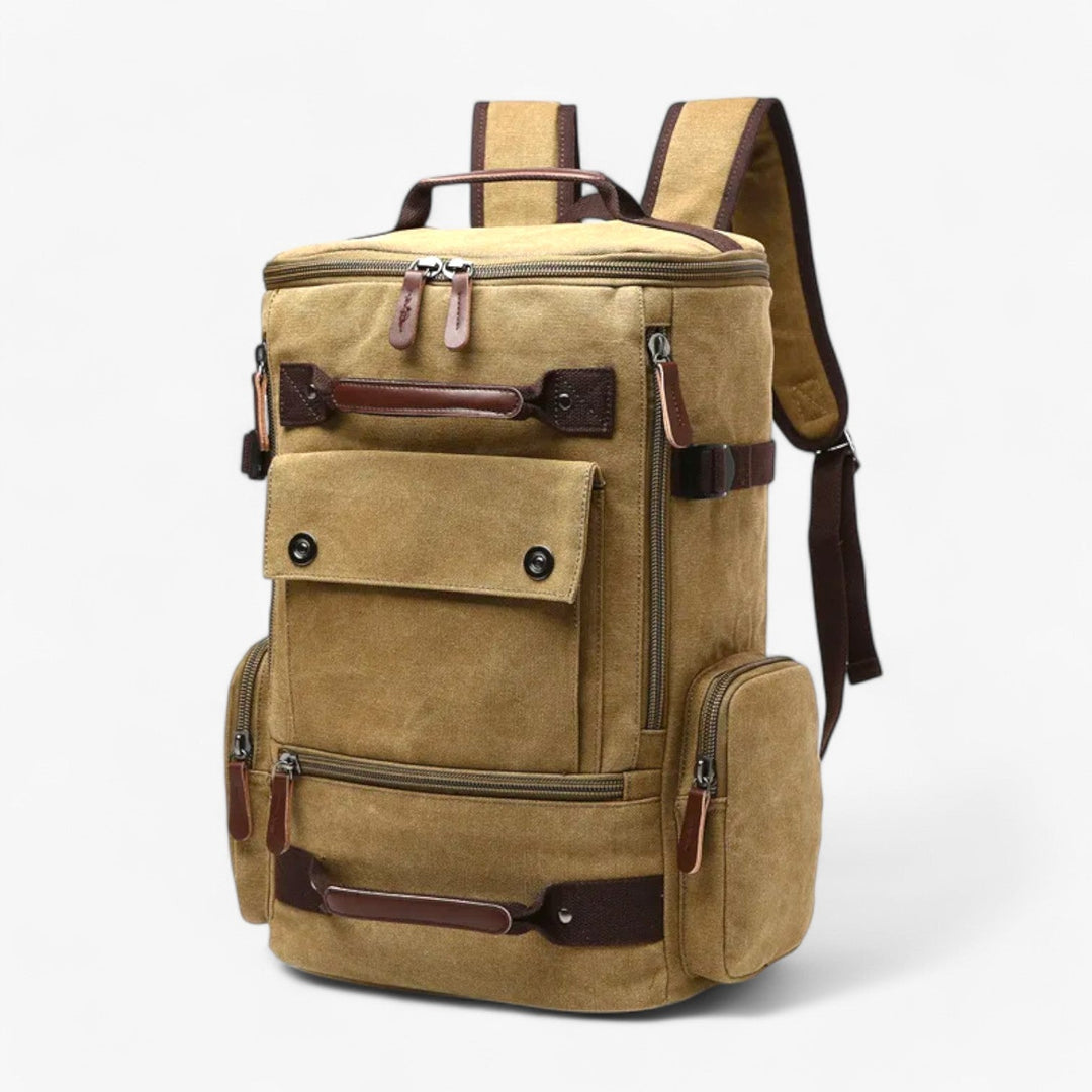 Lisslune | Vintage Canvas Backpack – Stylish & Functional with Laptop Compartment for Everyday & Adventure