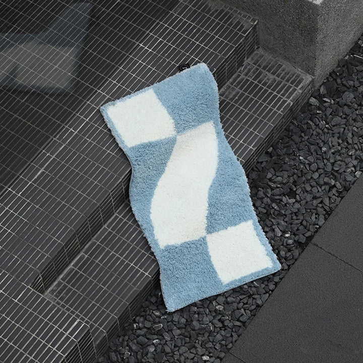 Rynx | Tufting geometric bedroom rug rug bedside living room floor seat cushion bathroom mat doormat aesthetic home office decor 50x100cm