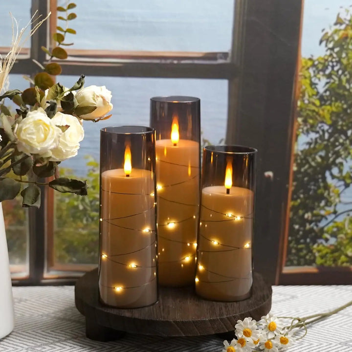 Lisslune | LED flameless electronic tea lights battery-operated