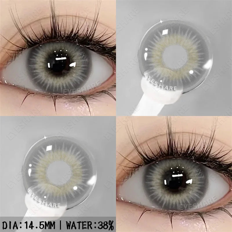 Rynx | 1 Pair/2 Pieces Colored Contact Lenses for Eyes Cosplay Blue Lenses Fashionable Purple Lenses Annual Cosmetic Green Eye Contact Lenses