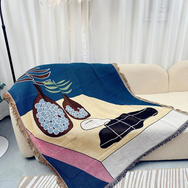 Lisslune | blue silhouette blanket